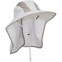 Sun Hats Talson UV Large Bill Flap Hat - White - C9124YHBH7B $42.44