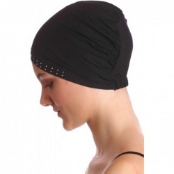 Baseball Caps Deresina Jewelled Front Essential BamboobCap for Hairloss- Chemo- Alopecia - Under Scarf Caps - Black - CI11FKU...