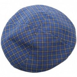 Berets Cotton Vintage Plaid French-Beret Hat Painter-Beanie for Women - Blue - C918U79WNR0 $20.24