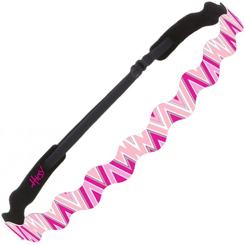 Headbands Women's Adjustable NO SLIP Wave Hippie Headband - Light Pink - CQ1221O5J0Z $17.06