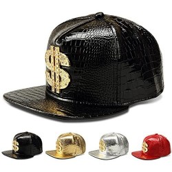 Baseball Caps Hip Hop Hat-Flat-Brimmed Hat-Rock Cap-Adjustable Snapback Hat for Men and Women - Black - CE18C88G8Y3 $28.70