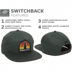 Baseball Caps Switchback Embroidered Scout Patch Hat - Adjustable Baseball Cap w/Plastic Snapback Closure - Spruce - CD18ORXC...