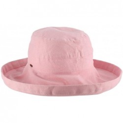 Sun Hats Women's Cotton Hat with Inner Drawstring and Upf 50+ Rating - Pink - C41130G37D5 $65.43