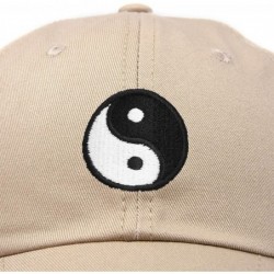 Baseball Caps Ying Yang Dad Hat Baseball Cap Zen Peace Balance Philosophy - Khaki - CW18XO0EZ09 $26.75