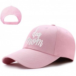 Baseball Caps Funny Adjustable Hat Cotton Trucker Baseball Cap Hat for Party - Pink-dog Mom - CE18UW8C70U $14.83