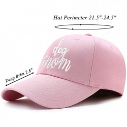 Baseball Caps Funny Adjustable Hat Cotton Trucker Baseball Cap Hat for Party - Pink-dog Mom - CE18UW8C70U $19.52