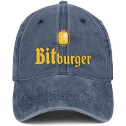 Baseball Caps Bitburger Premium Beer Logo Men's Womens Denim Baseball Hat Adjustable Snapback Beach Cap - Blue-100 - C418WILH...