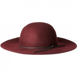 Sun Hats Women's Floppy with Round Crown and Faux Suede Band - Merlot - CR11W133XLT $53.59