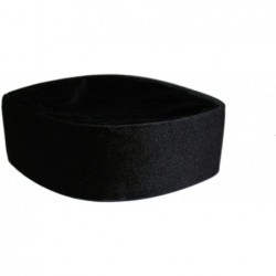 Skullies & Beanies African Native Hat Foldable Velvet Hat - Black - CE185N4H0EE $71.15