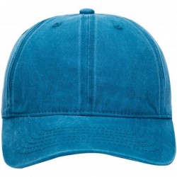 Baseball Caps Hip Hop Snapback Casquette-Embroidered.Custom Flat Bill Dance Plain Baseball Dad Hats - Retro Blue - C218HK99CH...