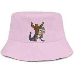 Sun Hats Unisex Bigfoot Flamingo Protection Packable - Bigfoot Riding T-rex - CN18WR58S75 $28.50