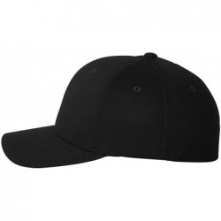 Baseball Caps Yp Ff Cool & Dry PIQ Mesh Cap - Black - CX112KCA2WD $19.61
