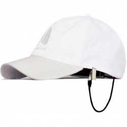 Baseball Caps Men's Sailing Cap for Men Women UV Race Hat with Retainer Clip - White - CC18L0ARIKX $13.09