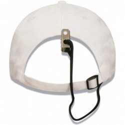 Baseball Caps Men's Sailing Cap for Men Women UV Race Hat with Retainer Clip - White - CC18L0ARIKX $20.01