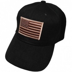 Baseball Caps Men's Army USA Flag Patch Cap - Desert - C911QCXN95J $19.90