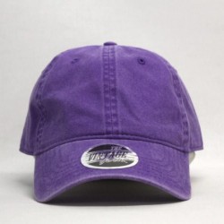 Baseball Caps Vintage Washed Dyed Cotton Twill Low Profile Adjustable Baseball Cap - Purple - C31805YWHWX $24.89