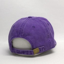 Baseball Caps Vintage Washed Dyed Cotton Twill Low Profile Adjustable Baseball Cap - Purple - C31805YWHWX $20.89