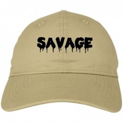 Baseball Caps Savage Dad Hat Baseball Cap - Beige - C612KS3JKW9 $51.19