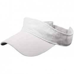 Sun Hats Summer Hat- 2019 Men and Women Summer Visor Sun Plain Hat Sunscreen Cap - A-white - CN18S4LDW5L $21.55