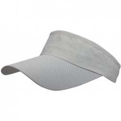 Visors Mens Summer Quick-Dry Run Long Brim Empty Top Baseball Tennis Sun Hat Cap Visor - White - CQ18G3DGD8Q $12.63