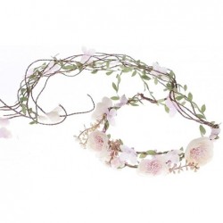 Headbands Newly arrived Rattan Flower Vine Crown Tiaras Necklace Belt Party Decoration - Pink - C812I2XO649 $29.51
