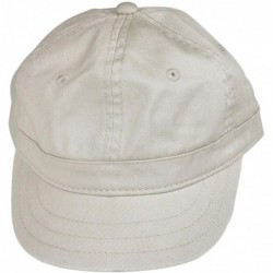 Baseball Caps Women's Cotton Twill Cap- Short Bill Trucker/Baseball Style Hat- One Size Fits All. - Stone - CS11FU6IP8F $17.49