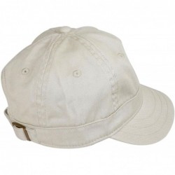 Baseball Caps Women's Cotton Twill Cap- Short Bill Trucker/Baseball Style Hat- One Size Fits All. - Stone - CS11FU6IP8F $13.47
