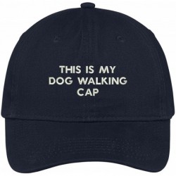Baseball Caps Dog Walking Cap Embroidered Cap Premium Cotton Dad Hat - Navy - CP18205ZCZH $22.88