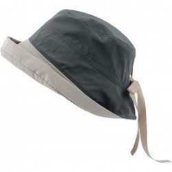Bucket Hats Cotton Bucket Hat Women Foldable Fall Winter Lady Cap SLB1250 - Grey - C71935QWZLD $58.17