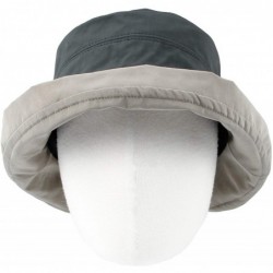 Bucket Hats Cotton Bucket Hat Women Foldable Fall Winter Lady Cap SLB1250 - Grey - C71935QWZLD $54.90
