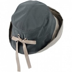 Bucket Hats Cotton Bucket Hat Women Foldable Fall Winter Lady Cap SLB1250 - Grey - C71935QWZLD $54.90