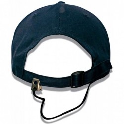 Baseball Caps Men's Sailing Cap for Men Women UV Race Hat with Retainer Clip - Navy - CY18L0MRIAG $22.05