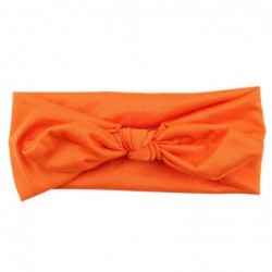 Headbands Elastic Hairband Bandana Headband Decoration - Orange - CD18GNKQK4U $17.81