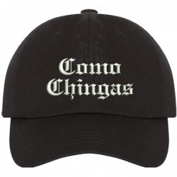Baseball Caps Como Chingas Embroidered Baseball Hat - Latina Hat for Women - Funny Hats - Black - CO1963ELDWT $32.62