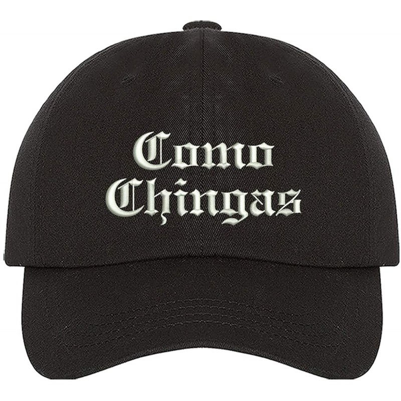 Baseball Caps Como Chingas Embroidered Baseball Hat - Latina Hat for Women - Funny Hats - Black - CO1963ELDWT $36.75