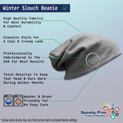 Skullies & Beanies Custom Slouchy Beanie Manatee Embroidery Cotton Skull Cap Hats for Men & Women - Light Grey - CO12ESMON19 ...