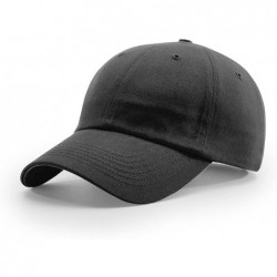 Baseball Caps R65 Unstructured Twill OSFA Baseball HAT Cap - Black - CR186XH99MH $16.78