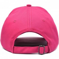 Baseball Caps Cute Ducky Soft Baseball Cap Dad Hat - Hot Pink - CM18LZ8LR9I $27.05