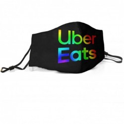 Balaclavas Uber Eats Gray Camouflage Logo Adjustable Earloops Reusable Cosplayl - Uber Eats-10 - CB1982MYDI2 $37.37