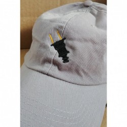 Baseball Caps Plug Image Style Dad Hat Washed Cotton Polo Baseball Cap - Lt.grey - CL1880HQQ38 $24.77