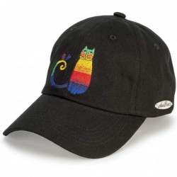Baseball Caps Embroidered Baseball Hat - Rainbow Cat - CJ18OD5KRM0 $41.90