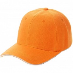 Baseball Caps Plain Baseball Sport Cap Blank Curved Visor Hat Solid Color Adjustable - D - C912IC9LAWX $17.23