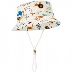 Sun Hats Baby Sun Hat Summer Girls Boys Bucket Hat with Wide Brim Toddler Sun Protection Hat - White B - CP194Q2QO72 $16.98