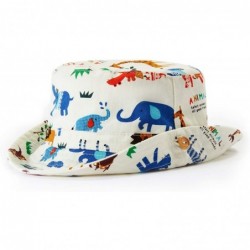 Sun Hats Baby Sun Hat Summer Girls Boys Bucket Hat with Wide Brim Toddler Sun Protection Hat - White B - CP194Q2QO72 $22.75