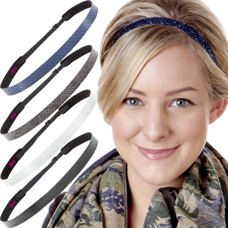Headbands Adjustable Non Slip Animal Print Hair Band Headbands for Women & Girls Pack - CW11PCUFOFL $31.32