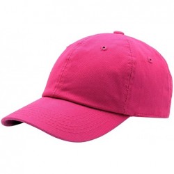 Baseball Caps Baseball Cap for Men Women - 100% Cotton Classic Dad Hat - Hot Pink - CY18EE479EG $12.46