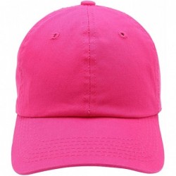 Baseball Caps Baseball Cap for Men Women - 100% Cotton Classic Dad Hat - Hot Pink - CY18EE479EG $19.66