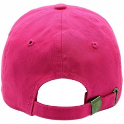 Baseball Caps Baseball Cap for Men Women - 100% Cotton Classic Dad Hat - Hot Pink - CY18EE479EG $18.46