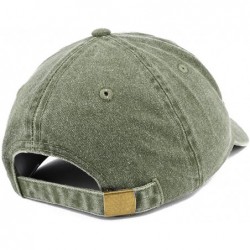 Baseball Caps Palm Tree Embroidered Washed Cotton Adjustable Cap - Olive - CS185LUS4SQ $34.13