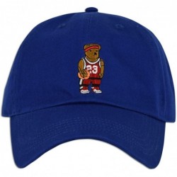 Baseball Caps Basketball Teddy 23 Embroidered Cap Hat Dad Adjustable Polo Style Unconstructed - Royal - CF182H7QSNK $23.83